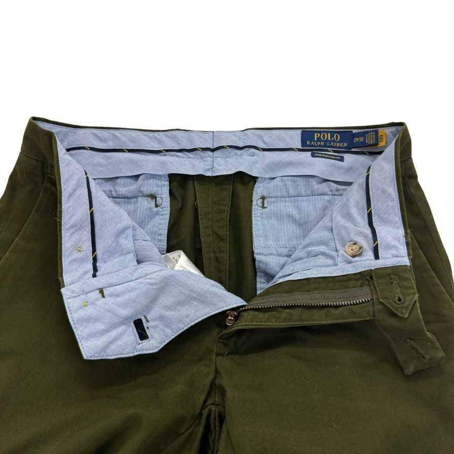 ポロ ラルフローレン チノパンツ ストレッチスリムパンツ カーキ メンズ サイズ 29/32 POLO RALPH LAUREN 【AFB10】