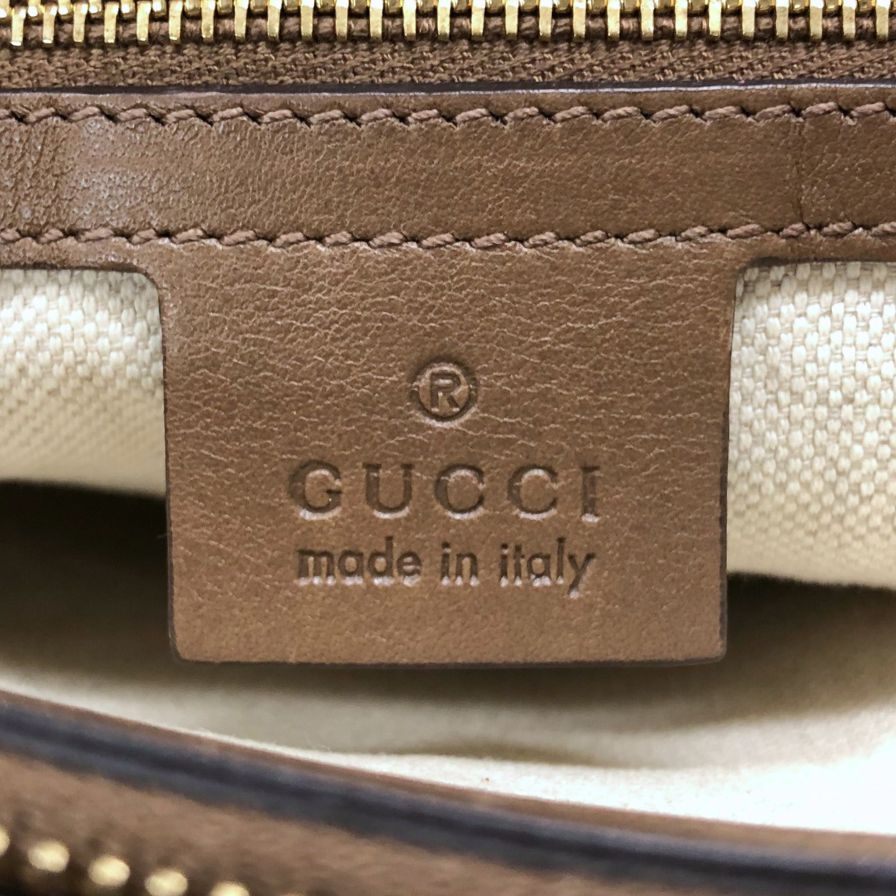 グッチ GGスプリーム PVC×レザー トートバッグ レディース ベージュ 336776 GUCCI【AFE12】