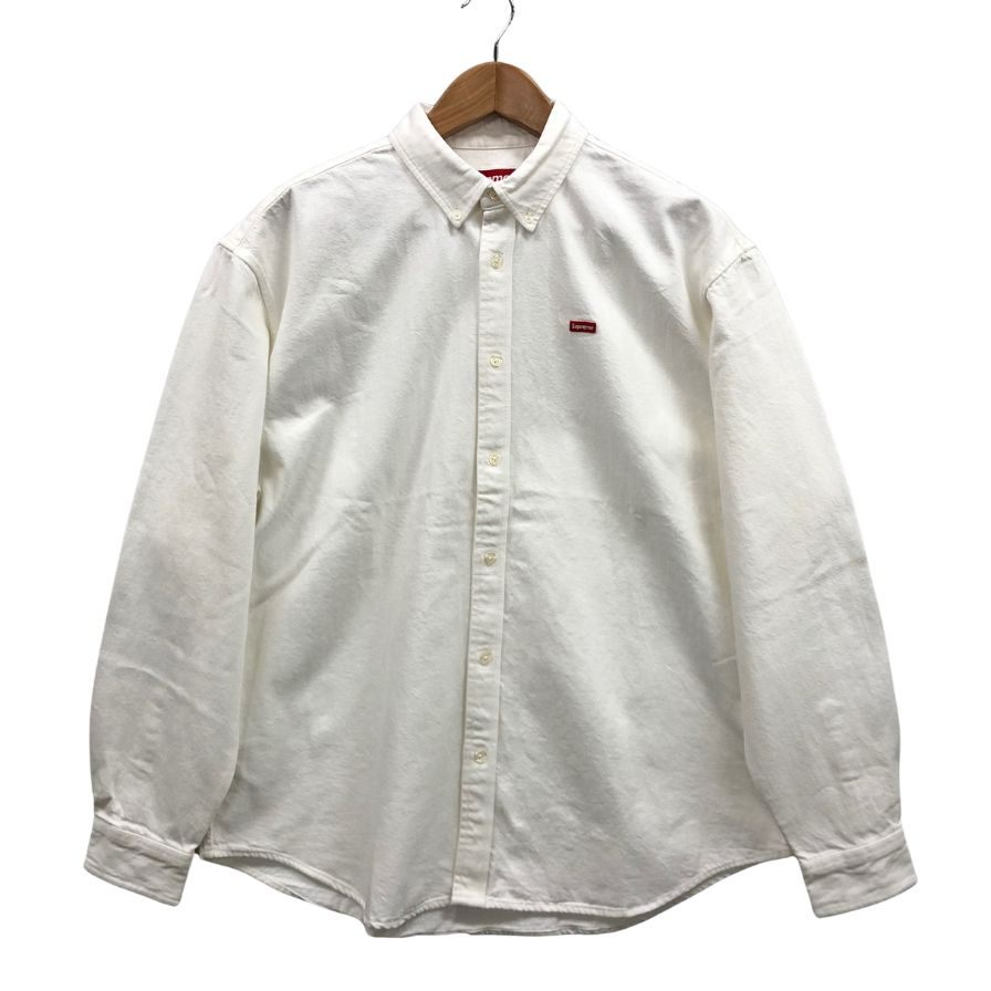 新品未使用★Supreme スモールボックスロゴ デニムシャツ ホワイト 新品同様◇シュプリーム スモール ボックス シャツ デニム 24AW