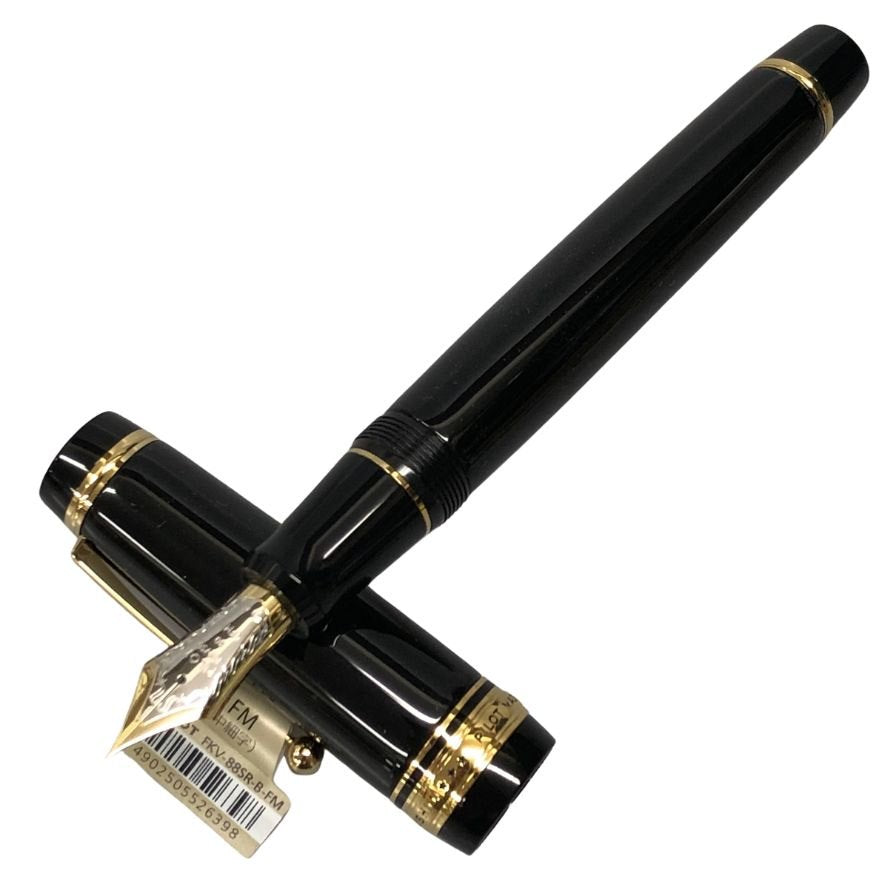 パイロット 万年筆 カスタム 漆 Urushi ペン先18K FKV-88SR-B-FM ブラック ユニセックス PILOT【AFI29】