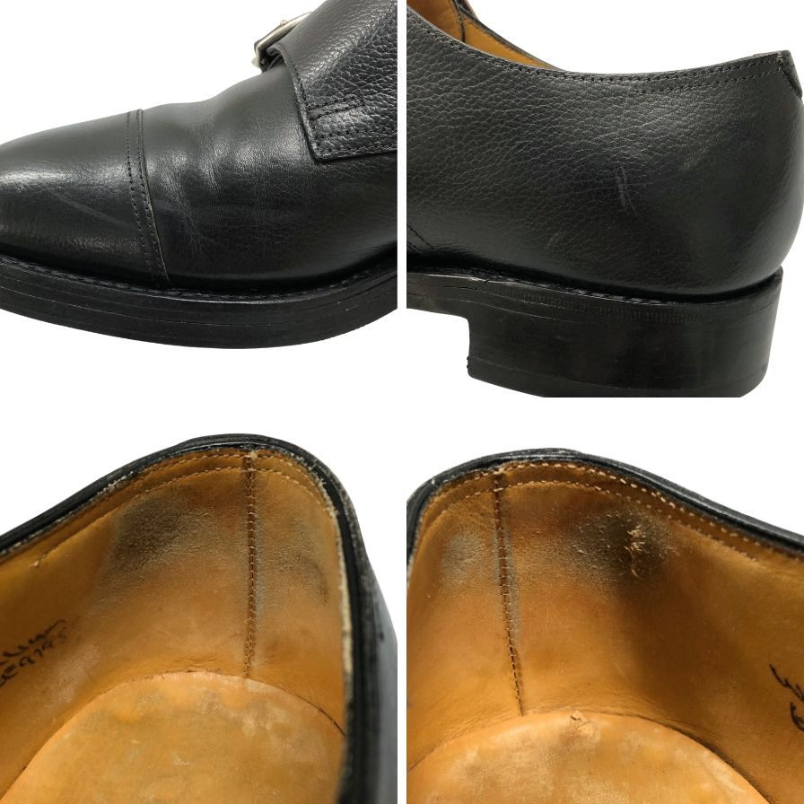 ジョンロブ レザーシューズ ダブルモンク ウィリアム サイズ6EE ブラック JOHN LOBB William ビジネスシューズ 約24.5cm【LA】【中古】