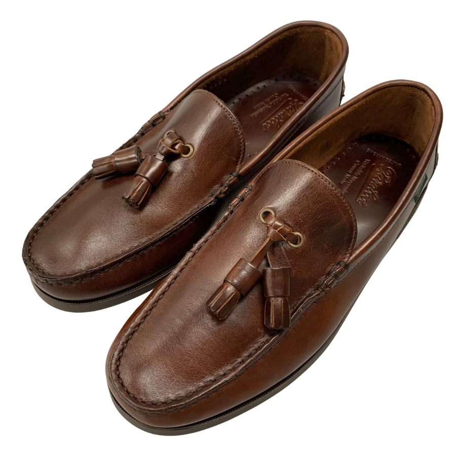 パラブーツ タッセルローファー ユナイテッドアローズ別注 メンズ ブラウン サイズ8 0123 Paraboot×UNITED ARROWS 約26.5cm【AFD12】