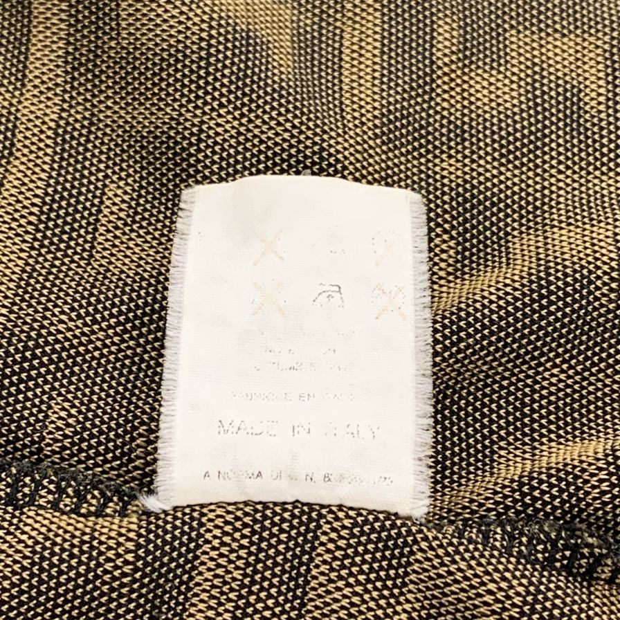 美品◆フェンディ ジーンズ シャツ ズッカ柄 総柄 イエロー系 レディース サイズ不明 FENDI JEANS 【AFB13】