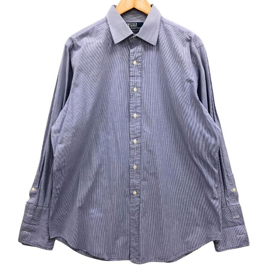 美品◆ポロラルフローレン ボタンダウンシャツ オールド ギンガムチェック メンズ ブルー系 サイズM POLO RALPH LAUREN 【AFB42】