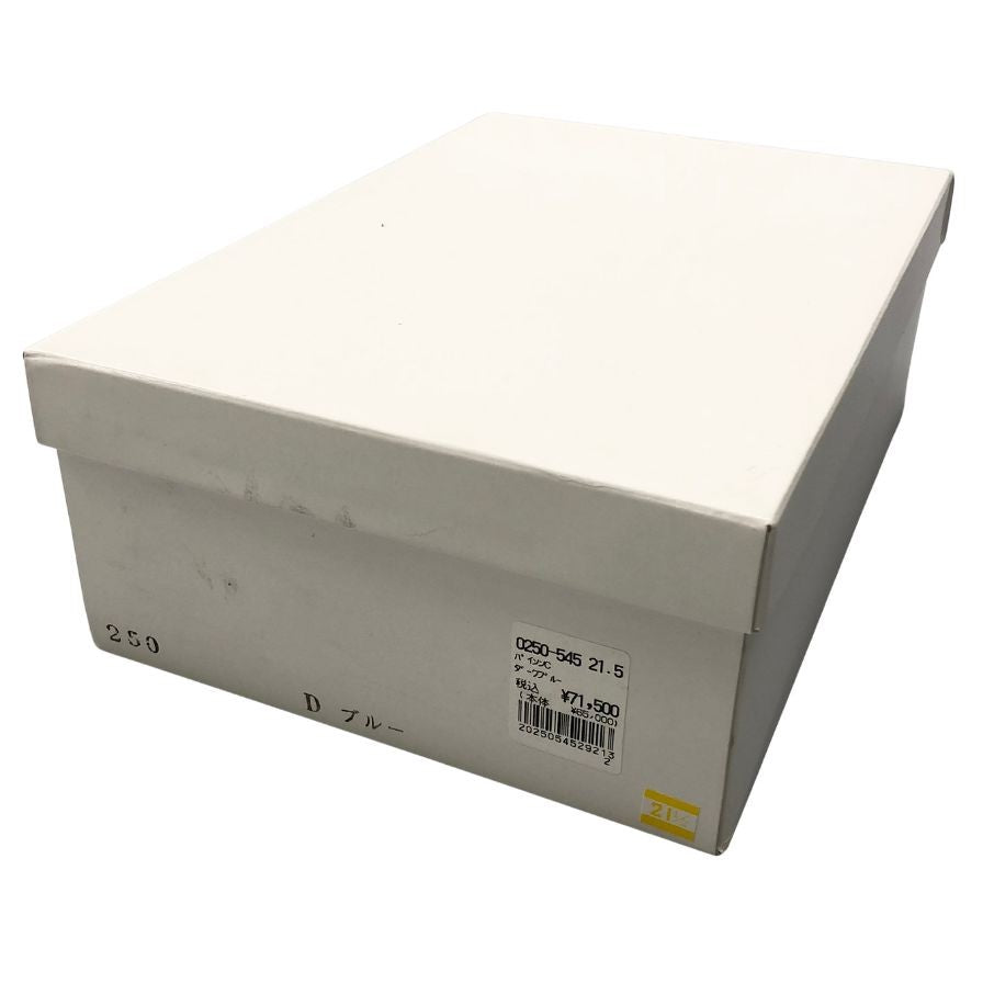 新宿屋 レザースニーカー レザー×パイソン 0250-545 ブルー 21.5cm レディース shinjukuya 約21.5cm【7-5】