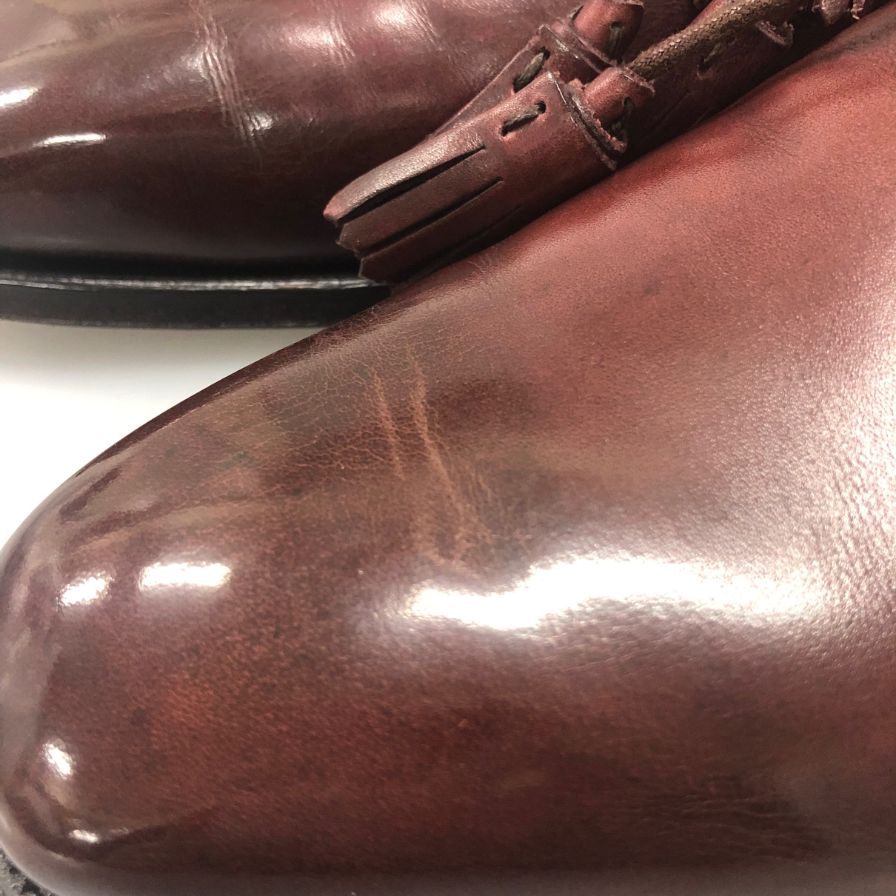 クロケット&ジョーンズ レザーシューズ ハンドグレード メンズ サイズ7.5E ボルドー CROCKETT&JONES Hartwell2 約26.0cm【LA】