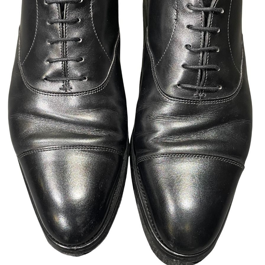 ジョンロブ レザーシューズ ストレートチップ シティ2 7000ラスト カーフ メンズ ブラック サイズUK8D JOHN LOBB CITY2 ビジネスシューズ 約27.0cm【LA】【中古】
