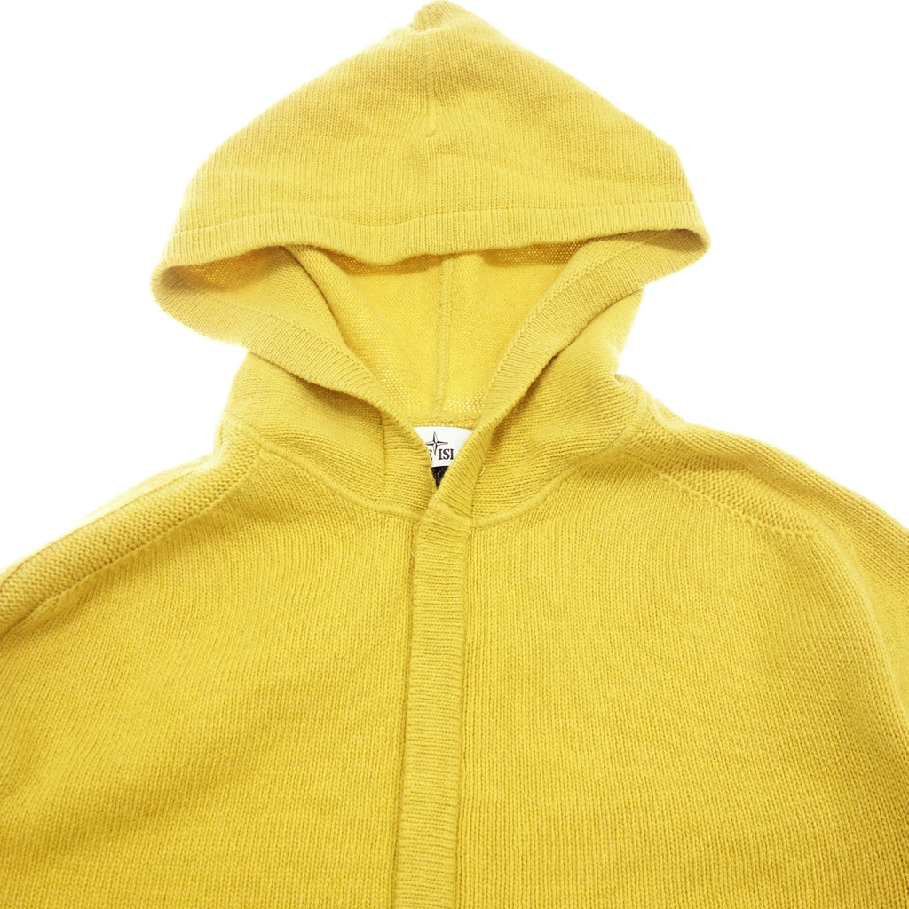 極美品◆ストーンアイランド ニットパーカー イエロー系 6915528A3 サイズ3XL STONE ISLAND 【AFB10】