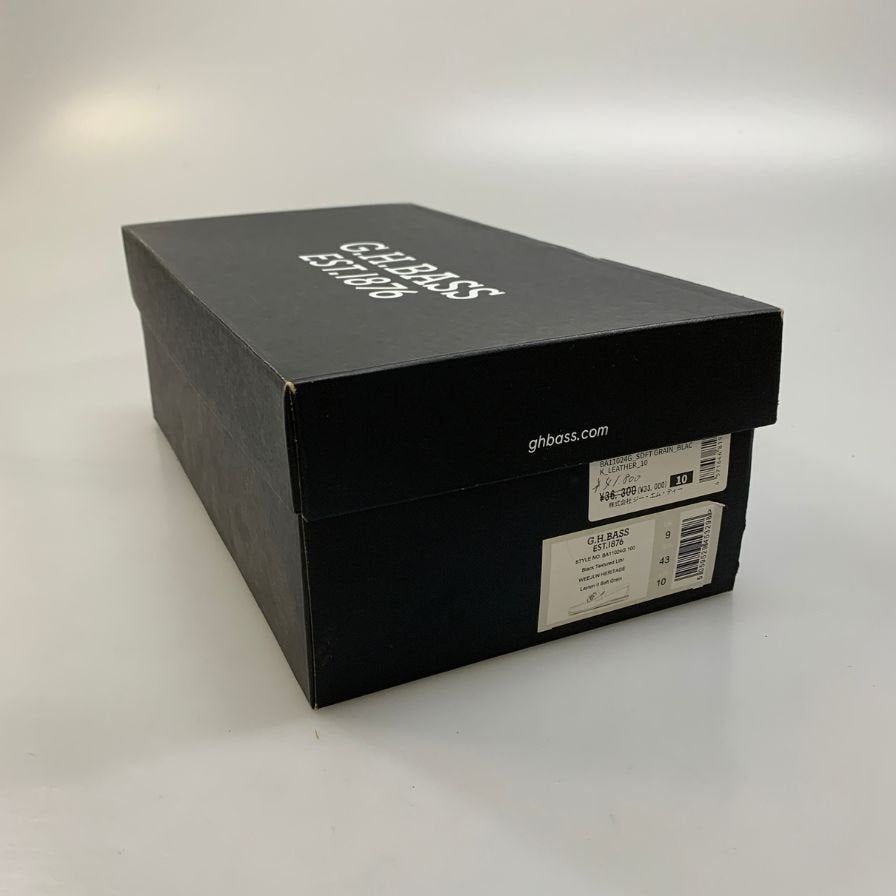 ジーエイチバス タッセルローファー ウィージャンズ ラーソン シボレザー サイズ10 メンズ ブラック G.H.Bass&Co. WEEJUNS LARSON 約28.0cm【AFD14】