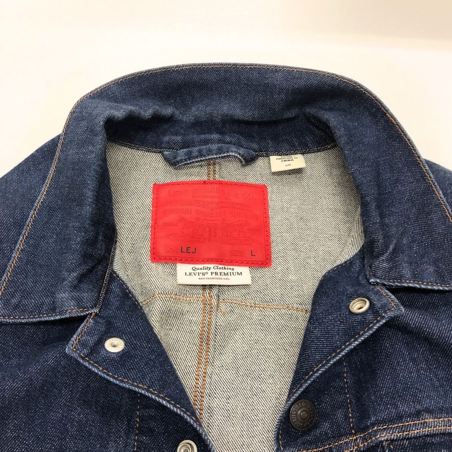 美品◆リーバイス プレミアム LEJ デニムジャケット 4ポケット メンズ サイズLインディゴ Levi's PREMIUM 【AFB15】