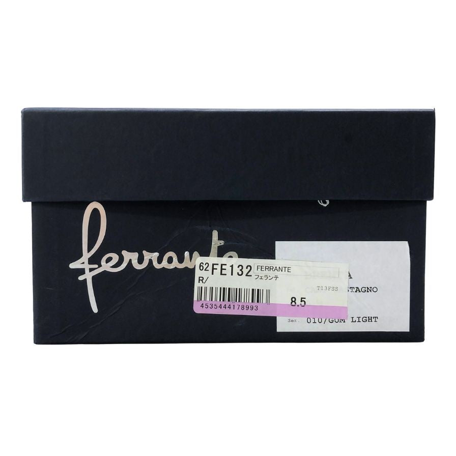 フェランテ レザーブーツ シングルモンク スエード ブラウン サイズUK8.5 FEERRANTE 約26.5cm【AFD12】