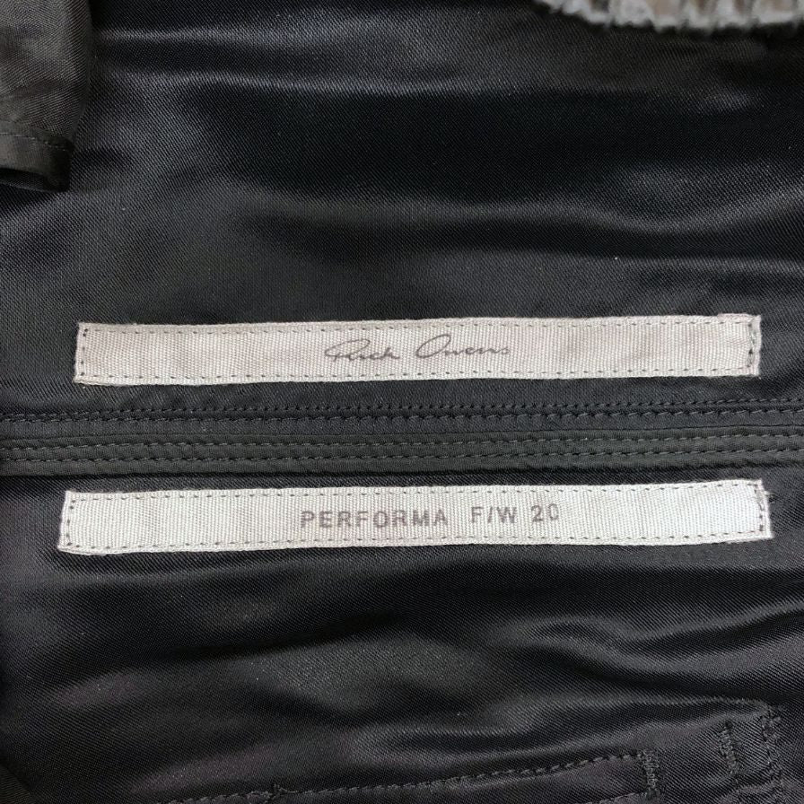 リックオウエンス 20FW ジョガーパンツ レザー ブラック レディース サイズ40 RP20F2306-QLX Rick Owens 【AFB34】