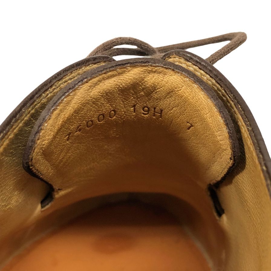 パラブーツ レザーシューズ Uチップ アヴィニョン グレインレザー サイズ7 ブラウン メンズ Paraboot ビジネスシューズ 約26.0cm【LA】【中古】