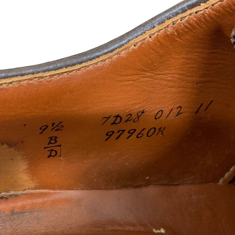 オールデン ビームス 別注 97960K ウィングチップ スウェード ブラウン サイズ9.5D ALDEN スエードシューズ 約27.5cm【LA】【中古】