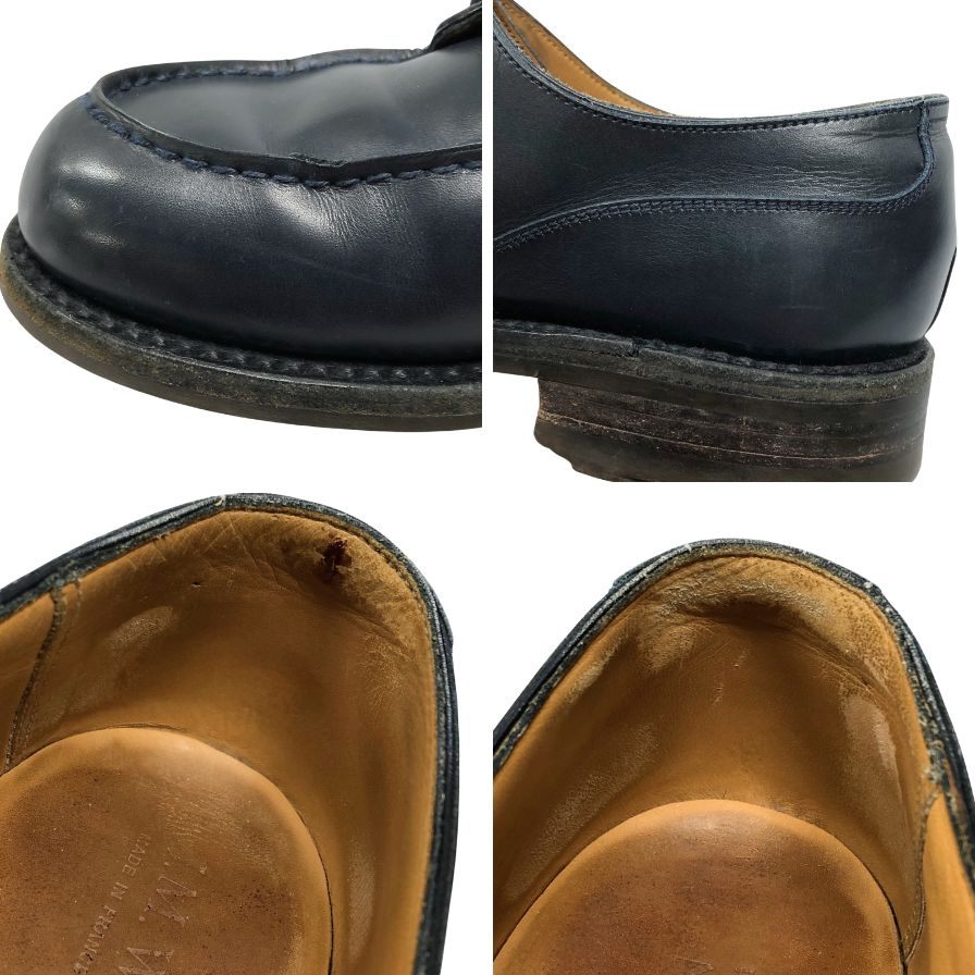 ジェイエムウエストン レザーシューズ ゴルフ 641 ネイビー サイズ6D メンズ J.M.WESTON ビジネスシューズ 約25.5cm【LA】【中古】