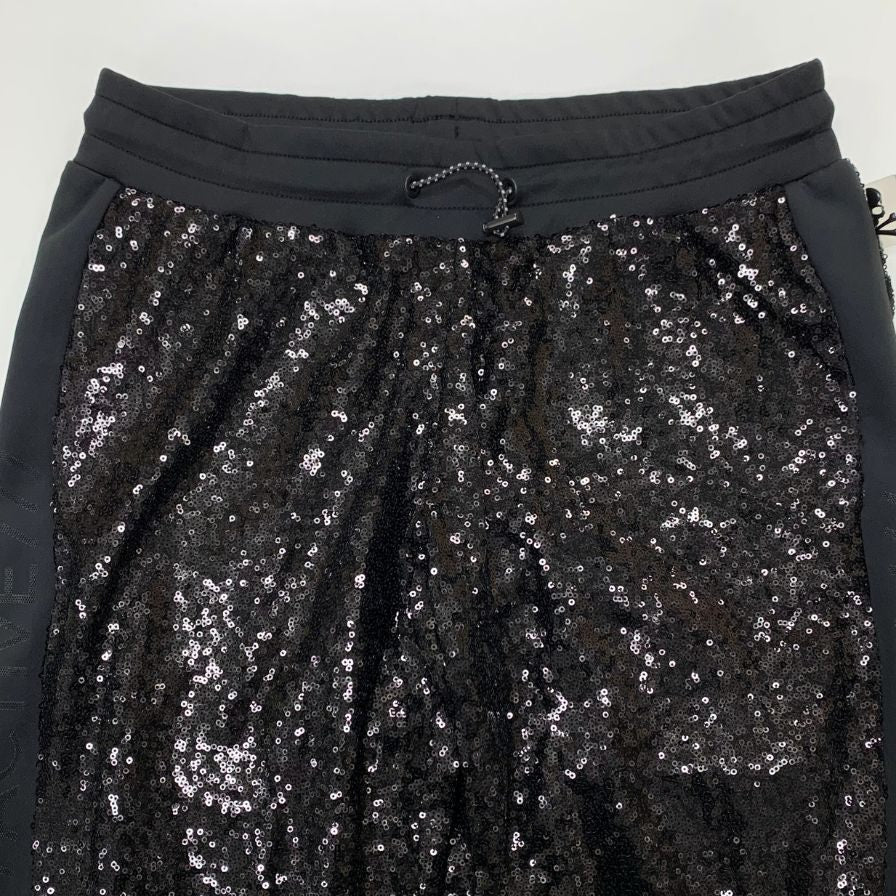 フィリッププレイン PROJECT-XYZ スパンコール スウェットパンツ レディース サイズM ブラック PHILIPP PLEIN 【AFB20】