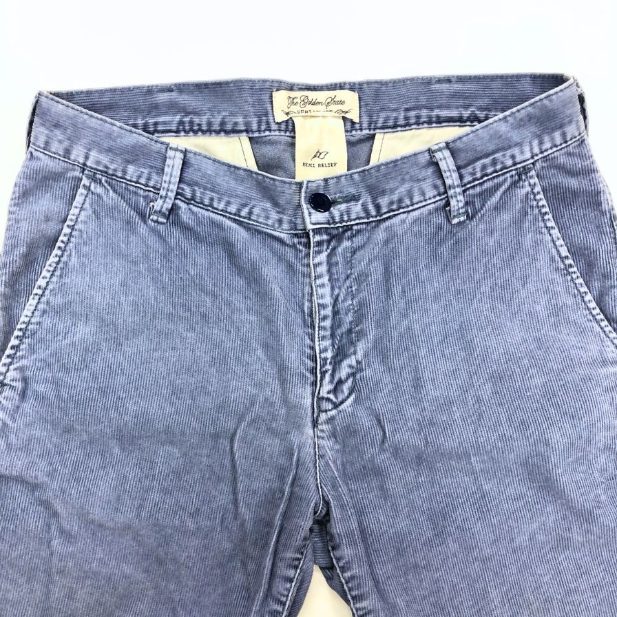レミレリーフ ハーフパンツ コーデュロイ コットン ポリエステル ブルー系 サイズM メンズ REMI RELIEF 【AFB3】