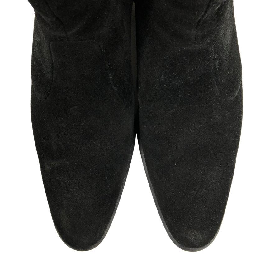 カルバンクライン ブーツ バックジップ ブラック スウェード 0512 サイズ40 Calvin Klein 約26.5cm【AFC32】