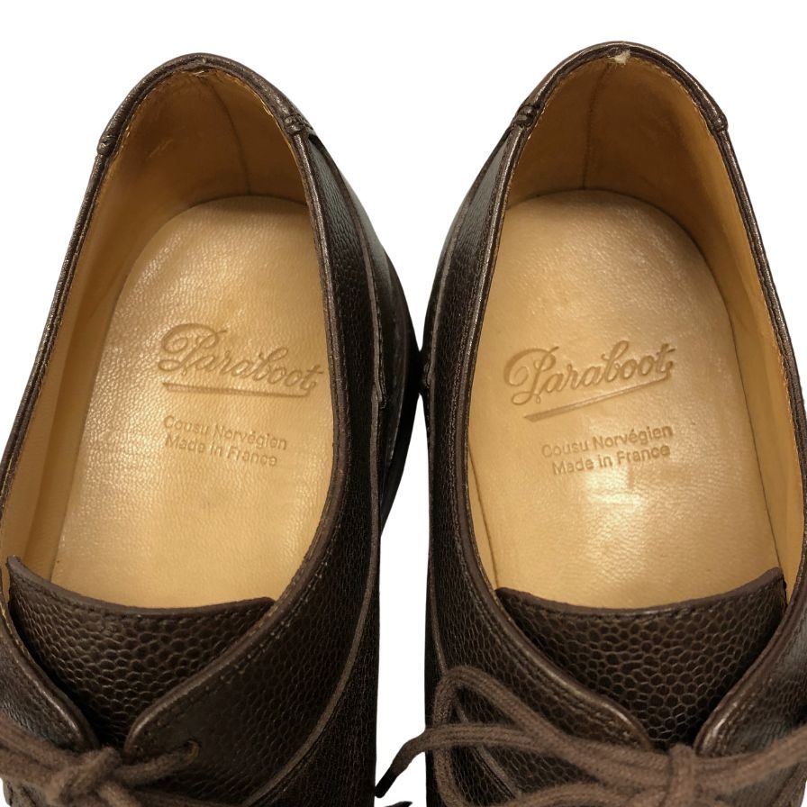 パラブーツ レザーシューズ Uチップ アヴィニョン グレインレザー サイズ7 ブラウン メンズ Paraboot ビジネスシューズ 約26.0cm【LA】【中古】