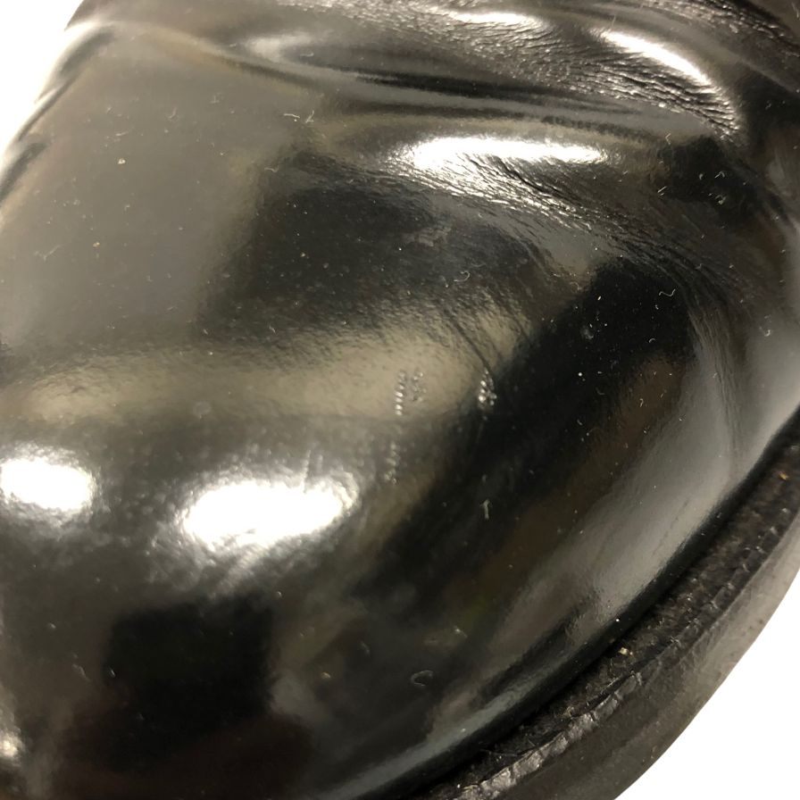 中古◆チーニー レザーシューズ シングルストラップ メンズ サイズ7.5 ブラック CHEANEY【AFC43】