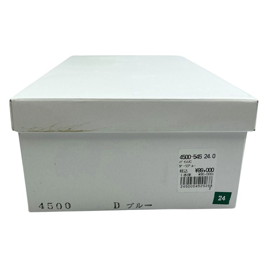 新宿屋 グルカシューズ パイソン 4500-545 サイズ24.0cm レディース ダークブルー shinjukuya 約24.0cm【7-13】