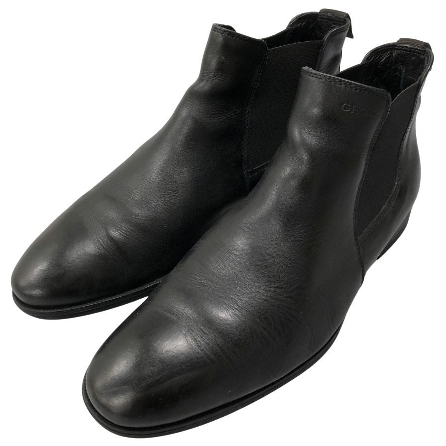 ジェオックス サイドゴアブーツ レザー 黒 メンズ サイズ26 GEOX RESPIRA 約26.0cm【AFC9】