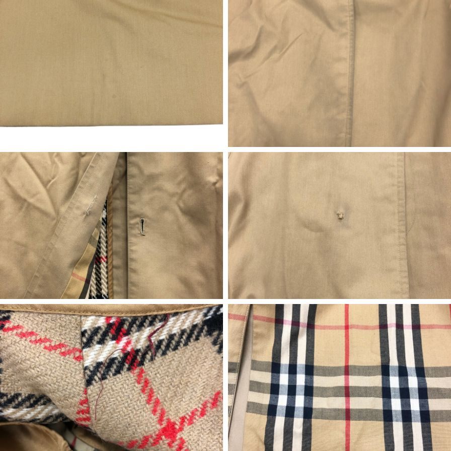 バーバリー バルカラーコート 90S 旧タグ イングランド製 ライトベージュ メンズ サイズM程度 Burberry【LA】