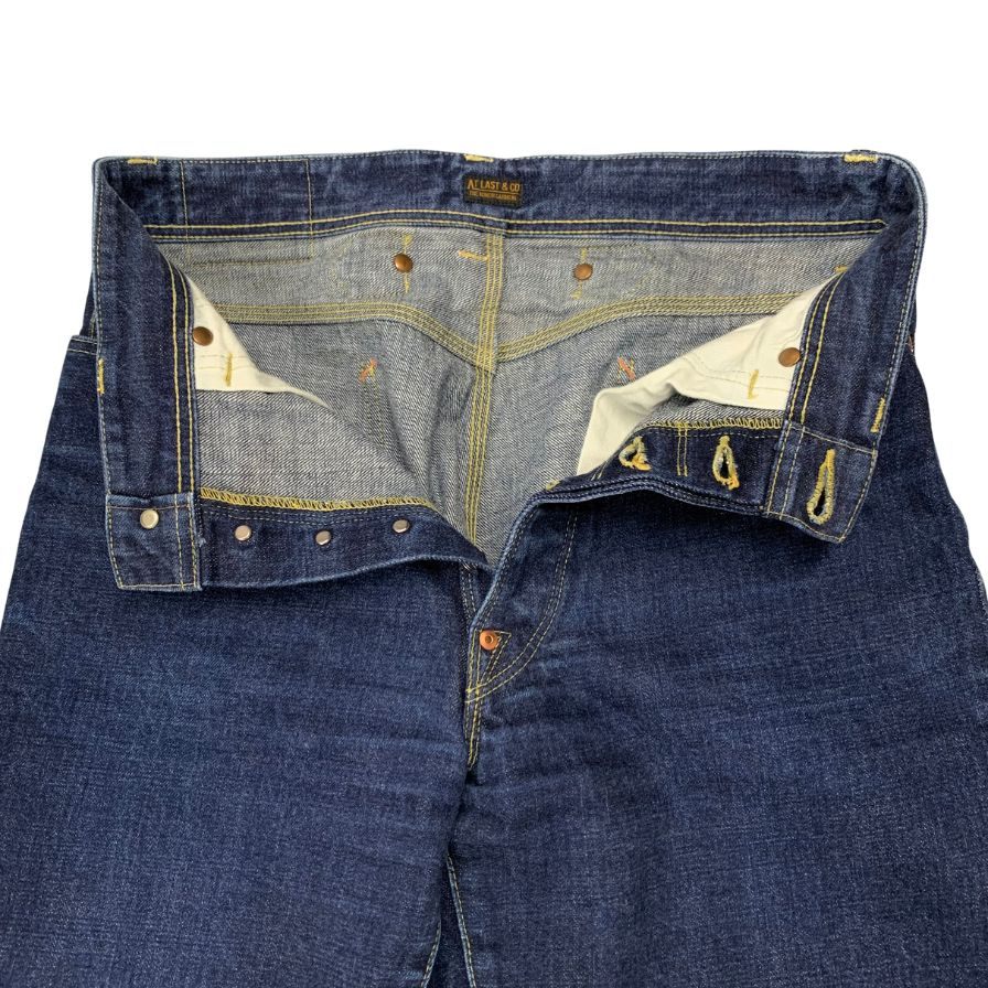 アットラスト デニムパンツ シンチバック セルビッジ LOT147 インディゴ サイズ32 メンズ ATLAST&CO 【AFB30】