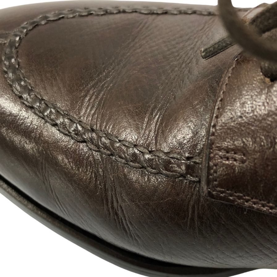 ティーエルビー マヨルカ レザーシューズ Uチップ グレインレザー ブラウン メンズ サイズ6 TLB mallorca マヨルカ 約24.5cm【AFC41】