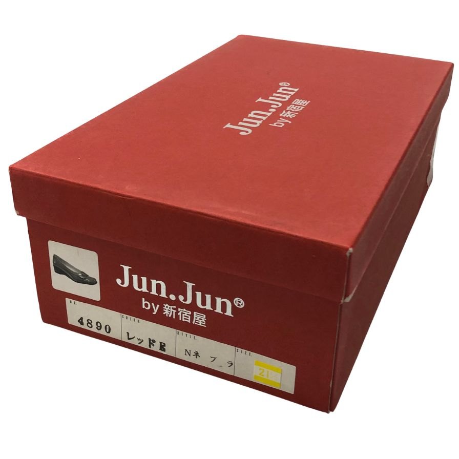 ジュンジュンバイ新宿屋 レザーパンプス レザー 4890 レッド サイズ21.5cm レディース Jun.Jun by shinjukuya 約21.5cm【7-11】