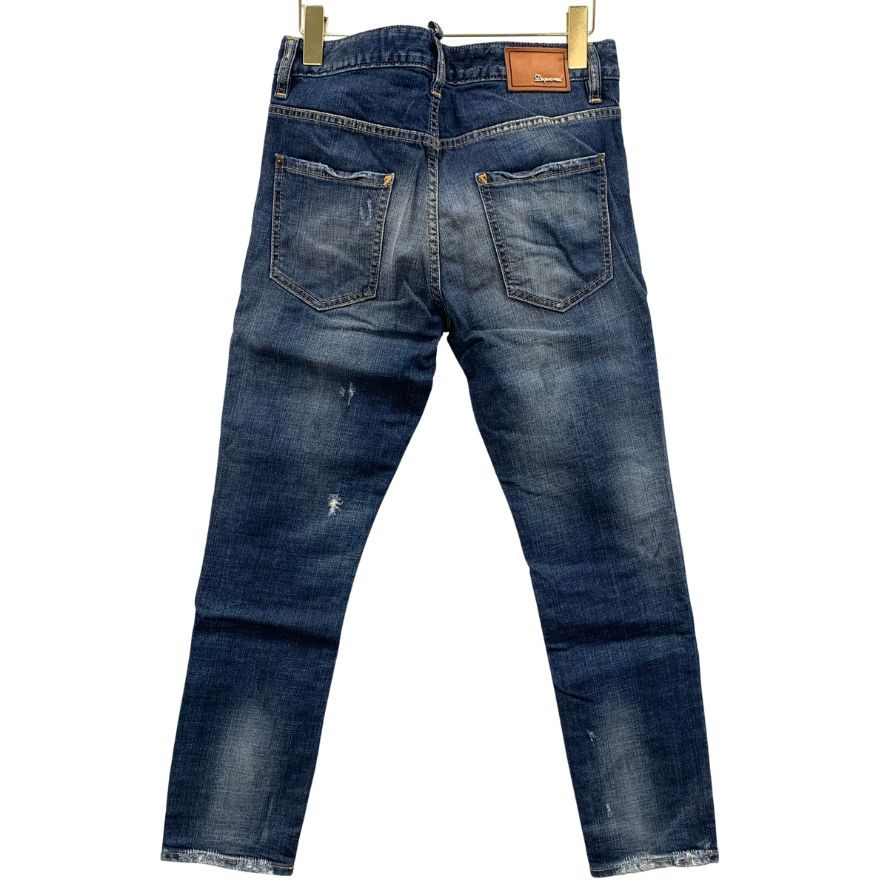 ディースクエアード デニムパンツ cool girl jean エイジング加工 コットン ポリウレタン サイズ40 レディース ブルー DSQUARED2 【AFB41】