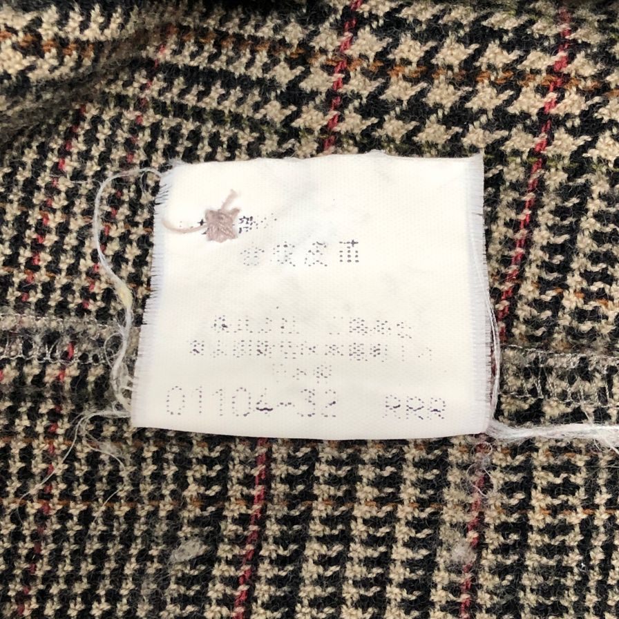 美品◆バーバリーズ ハンティングジャケット ガンクラブチェック メンズ サイズ3L Burberrys 【AFB16】