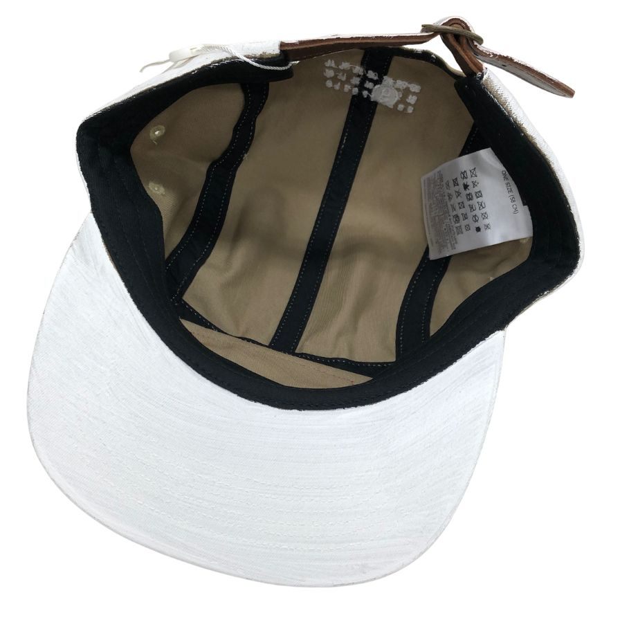 シュプリーム エムエムシックス メゾンマルジェラ キャップ 24SS ペインテッド キャンプ 帽子 ホワイト Supreme×MM6 Painted Camp Cap【AFI20】