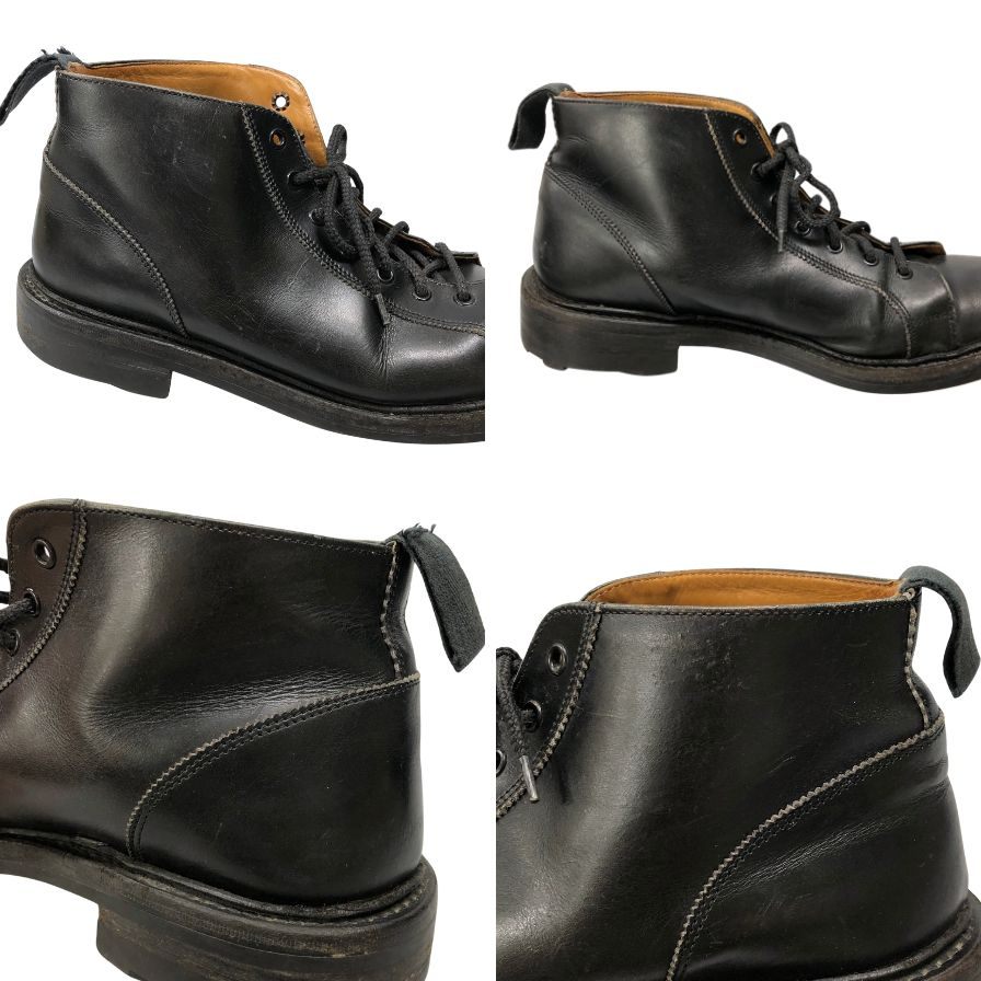 トリッカーズ モンキーブーツ M6077 レザー サイズUK7.5 メンズ ブラック Tricker’s 約26.0cm【AFD15】