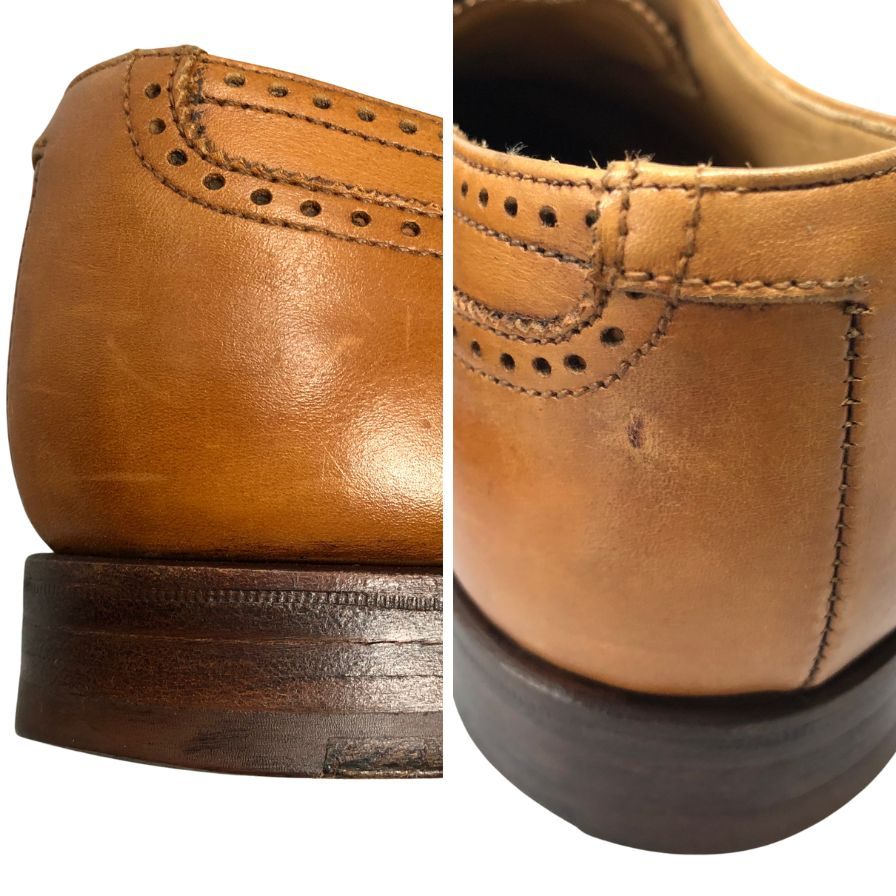 クロケット&ジョーンズ レザーシューズ ドラモンド ウイングチップ ライトブラウン メンズ サイズUK6E CROCKETT&JONES 約25.0cm【AFC8】