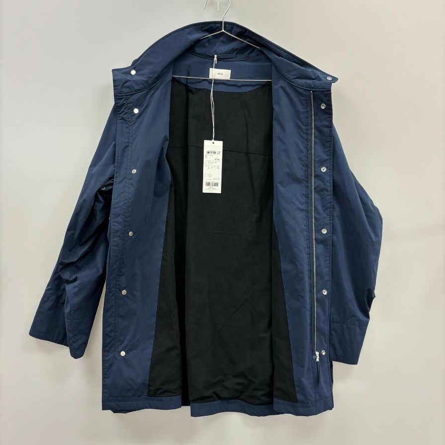 未使用◆エイトン スタンドフィールドコート ベンタイル スエード メンズ ネイビー サイズ48 ATON VENTILE SUEDE STAND FIELD COAT 【AFB5】