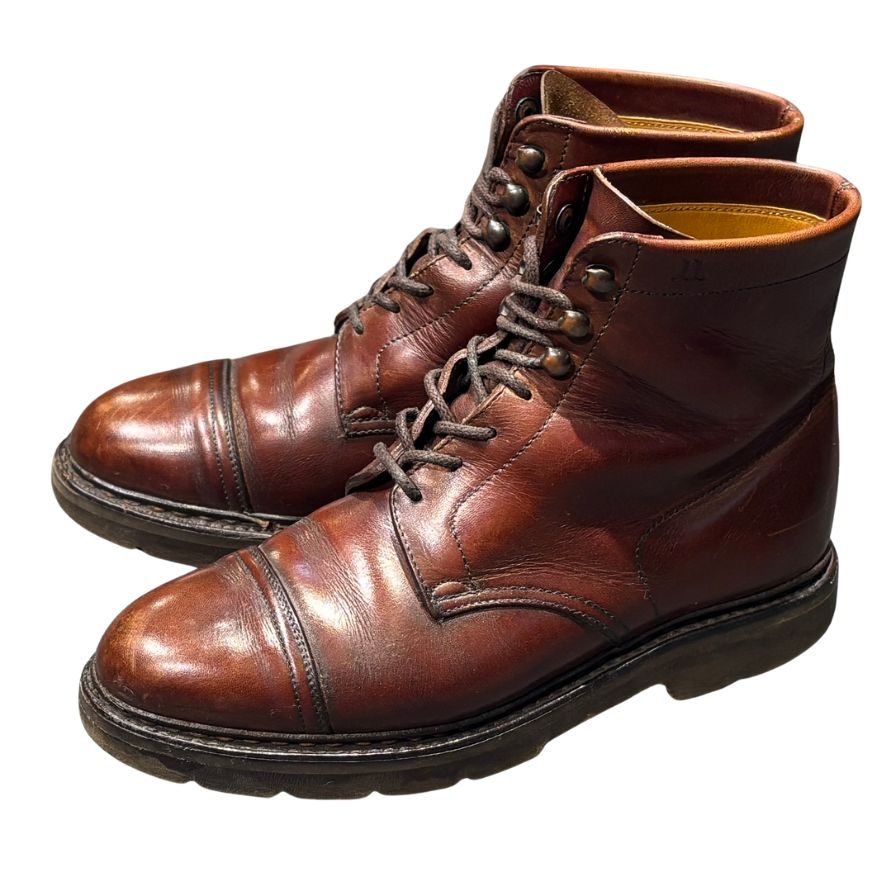 ジョンロブ レザーブーツ ロッキー キャップトゥ コテージライン PARISロゴ サイズUK6.5 JOHNLOBB ブーツ 約25.0cm【LA】【中古】