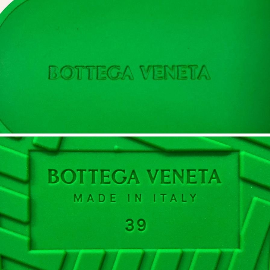 ボッテガヴェネタ サンダル スライドサンダル グリーン系 メンズ サイズ39 BOTTEGA VENETA 約25.0cm【AFD13】
