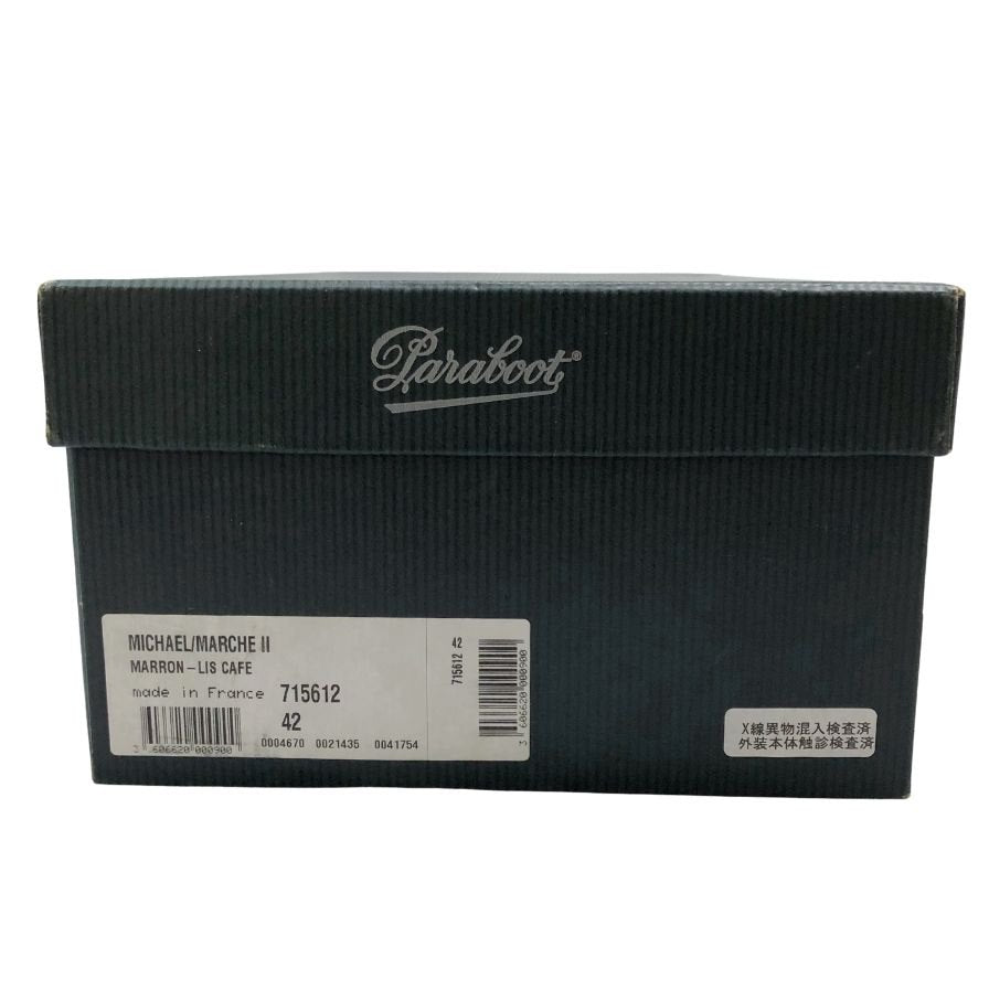パラブーツ チロリアンシューズ ミカエル カーフ メンズ サイズ42 ブラウン PARABOOT MICHAEL ビジネスシューズ 約27.0cm【LA】【中古】