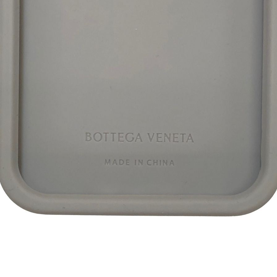 ボッテガヴェネタ iPhoneケース iPhone15Pro ラバー イントレチャート グレー系 BOTTEGA VENETA【AFI27】【中古】