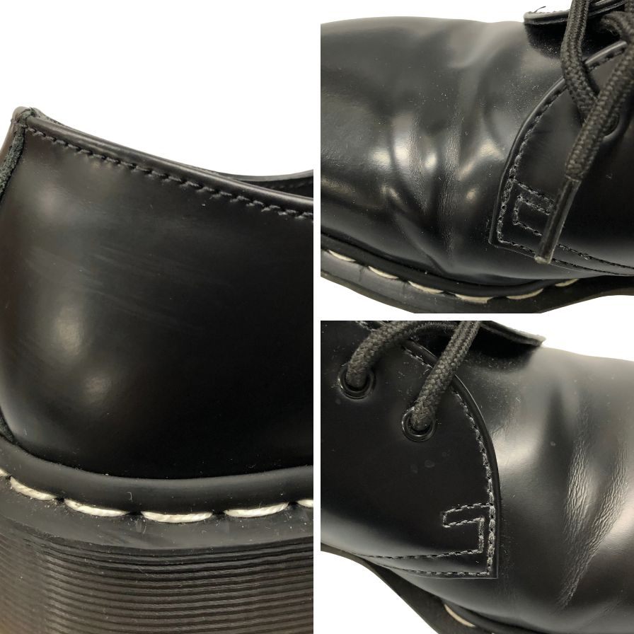 ドクターマーチン レースアップシューズ 1461 3ホール ホワイトステッチ ブラック メンズ UK7 Dr.Martens 約25.5cm【AFD9】