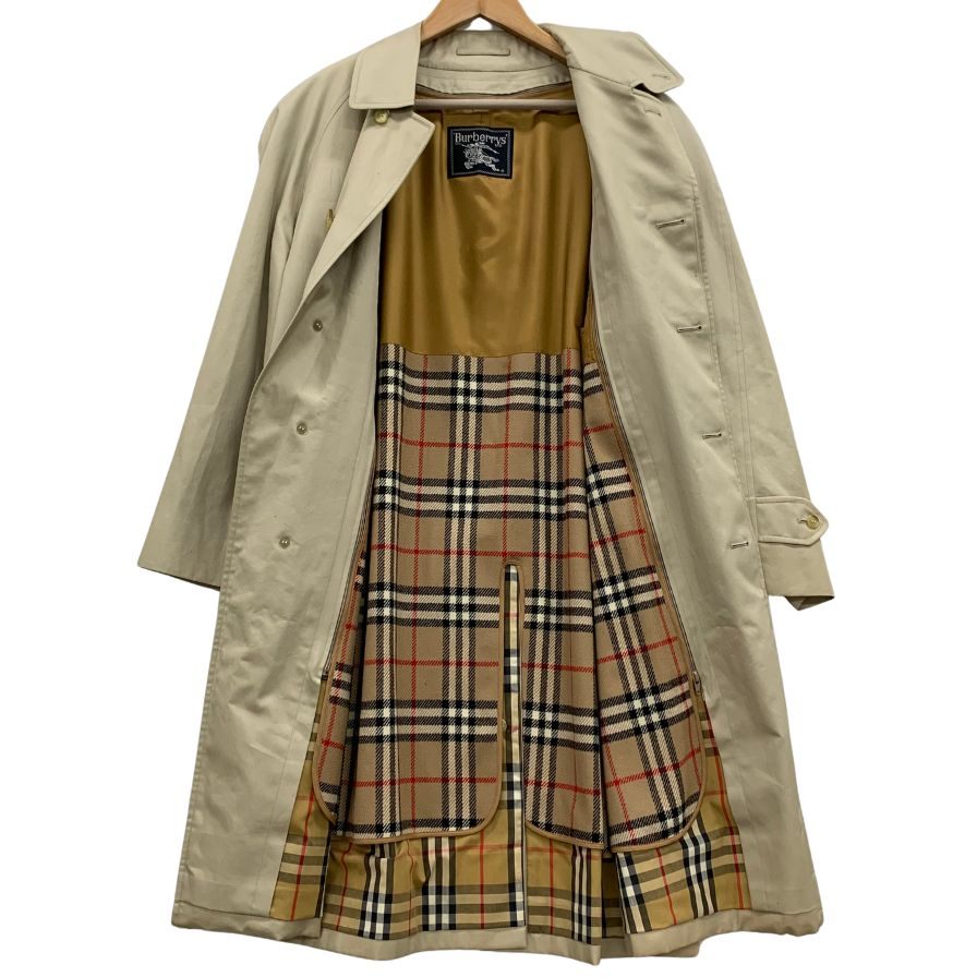 バーバリー バルカラーコート ベルテッド 90S ライナー付き ベージュ メンズ サイズ表記なし Burberry【LA】