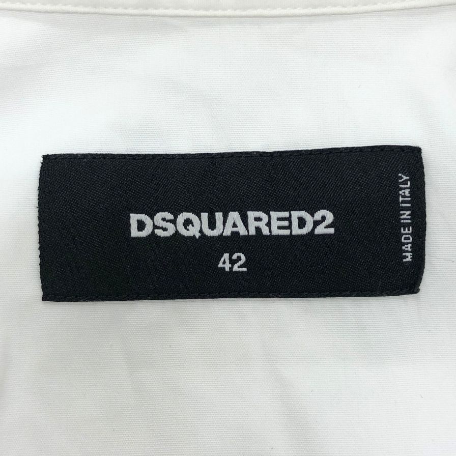 美品◆ディースクエアード 23SS ロングスリーブシャツ 花柄 グラフィック メンズ サイズ42 DSQUARED2 【AFB41】