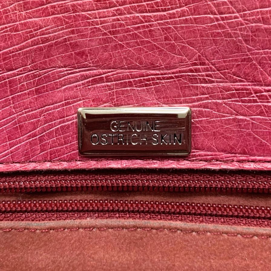 オーストリッチ スキン トートバッグ レディース ピンク OSTRICH SKIN【AFE5】