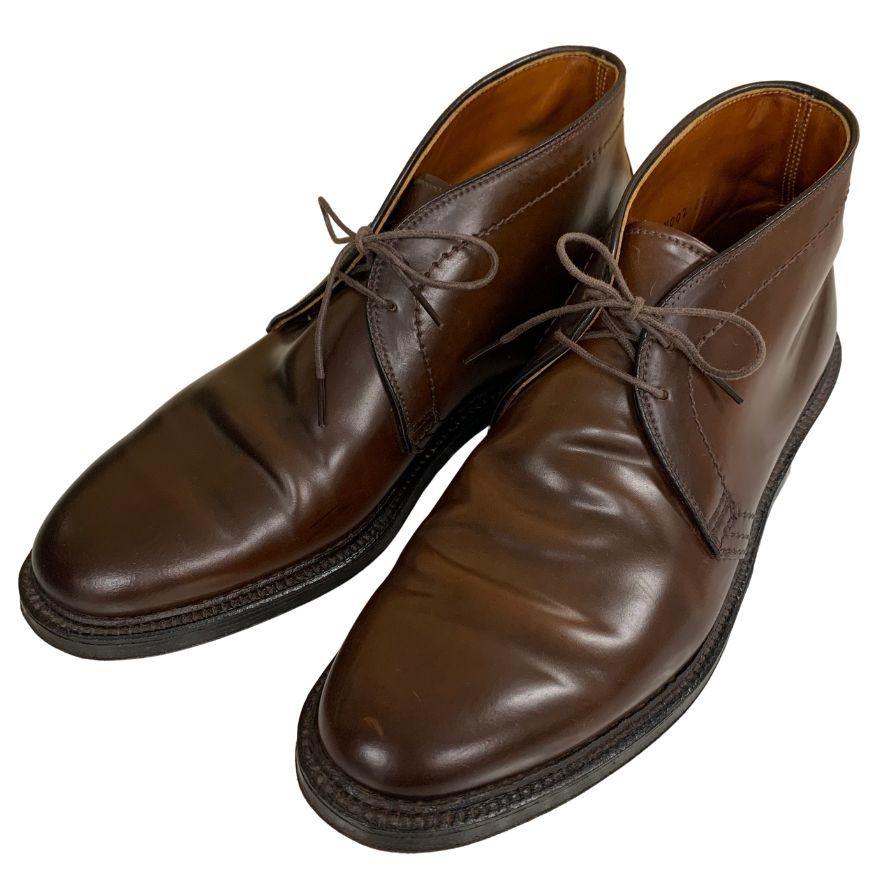 オールデン ビームス 別注 1313 コードバン チャッカ シガー サイズ9D ALDEN ブーツ 約27.0cm【LA】【中古】