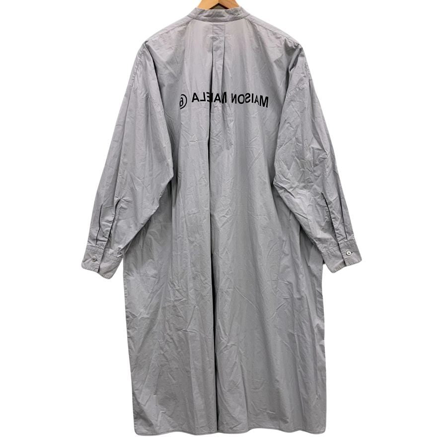 中古◆エムエムシックス メゾンマルジェラ 20SS ワンピース ポプリンシャツドレス リバースロゴ グレー レディース サイズ40 MM6 Maison Margiela 【AFB30】