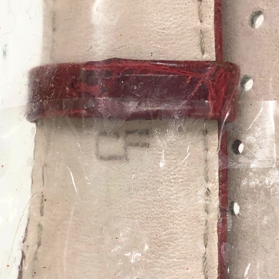 フランクミュラー カサブランカ 8880用 ベルト クロコ メンズ レッド FRANCK MULLER【AFI14】