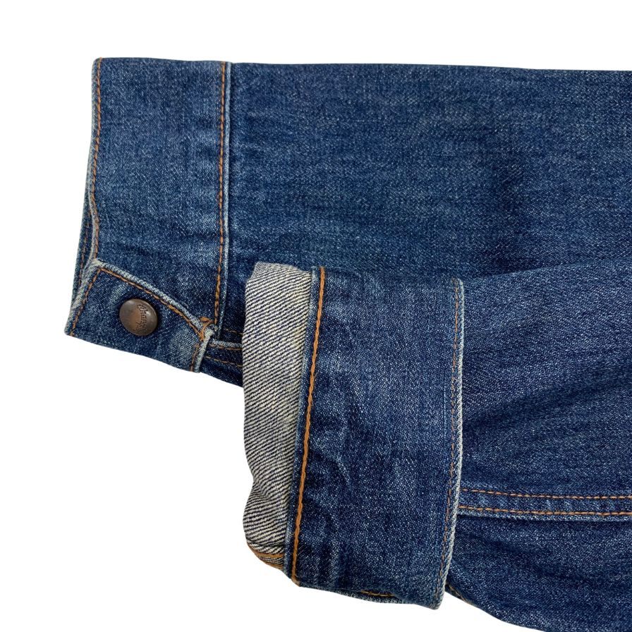 美品◆ラングラー デニムジャケット 11MJ M4757 コットン サイズL メンズ ブルー Wrangler 【AFB36】