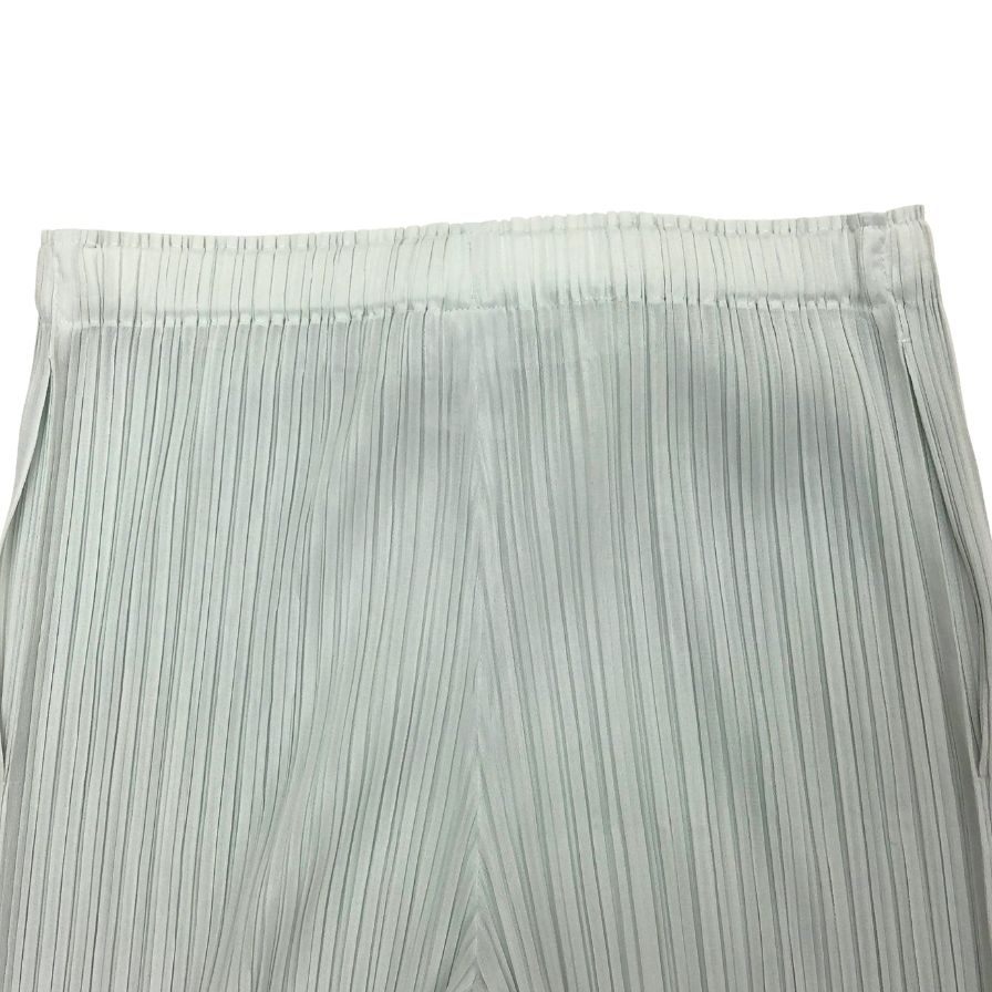 プリーツプリーズ イッセイミヤケ プリーツパンツ PP51JF143 ポリエステル レディース ブルー サイズ3 PLEATS PLEASE ISSEY MIYAKE 【AFB19】