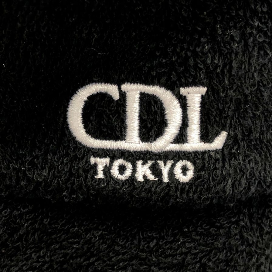 シーディーエル バケットハット ワンポイントロゴ パイル生地 ブラック ユニセックス サイズS CDL TOKYO【AFI20】